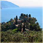 Cemetery built into ruins of 11th century castle - Monterosso al Mare - Cinque Terre Liguria Italy