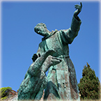 Statue of St. Francis - Monterosso al Mare - Cinque Terre Liguria Italy